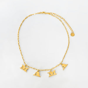 MAMA Letters Necklace - Gold
